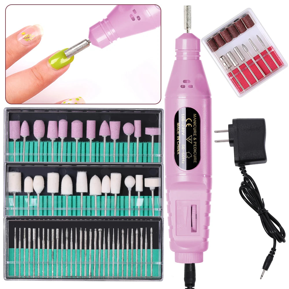 Torno Eléctrico para Manicura 6 en 1 – Kit Profesional USB