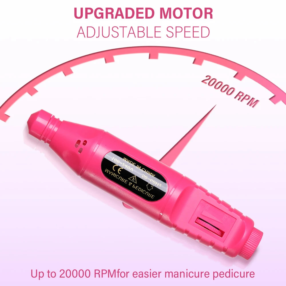 Torno Eléctrico para Manicura 6 en 1 – Kit Profesional USB